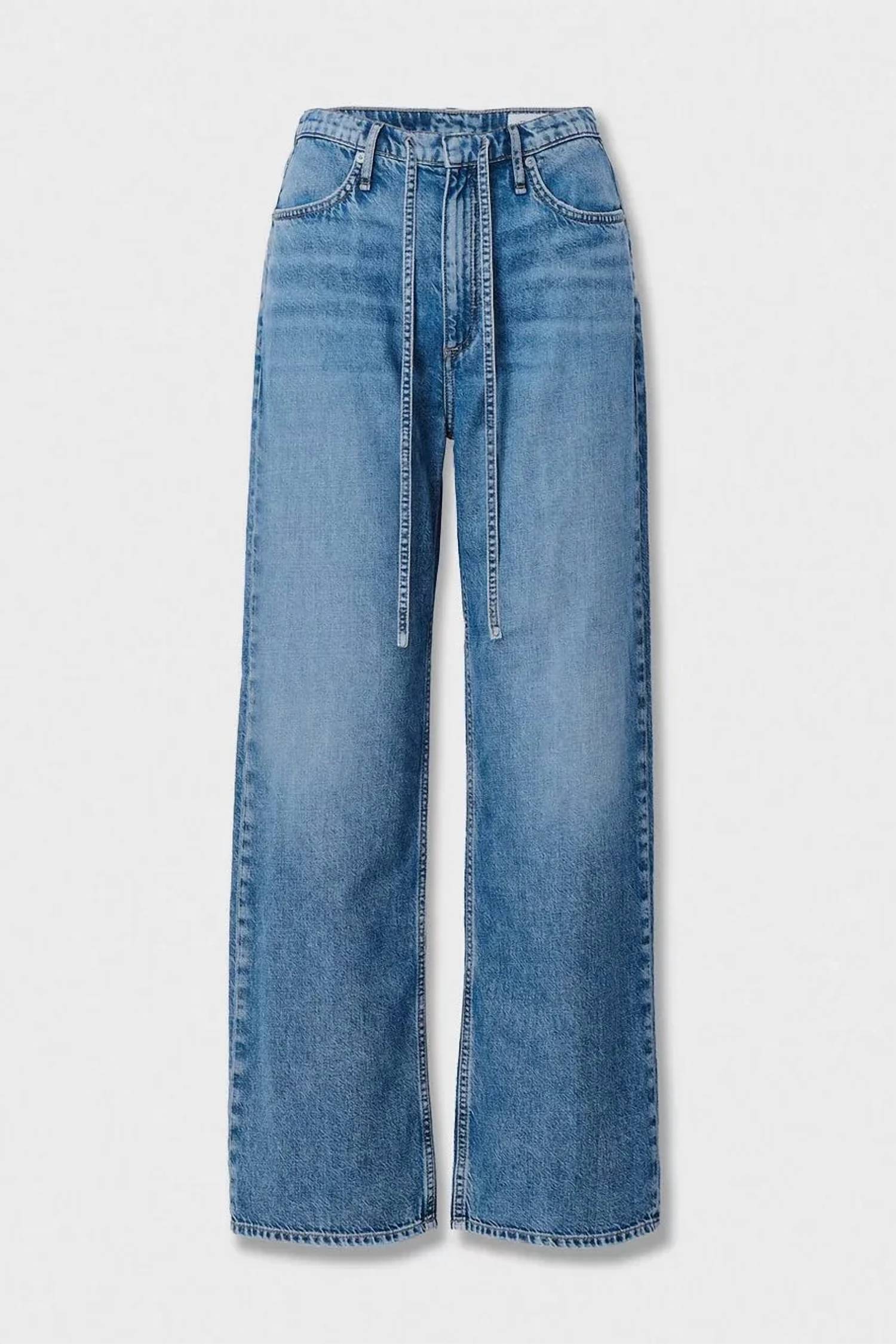 Rag & Bone - Phoebe Drawstring Wide Jeans