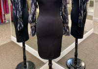 Julian Chang - Women's Scoop Neck Long Sleeve Dress