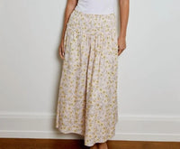 Design History - Floral Waves Printed Skirt