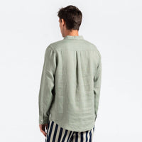 Banks Journal - Hastings Linen Long Sleeve Woven Shirt