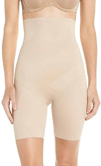 TC Fine Intimates Tummy Tux High-waist Firm Control Thigh Slimmer in warm beige - women's intimate