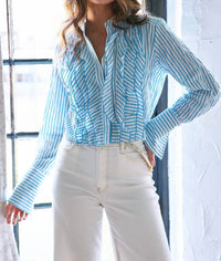 Finley - Raffaele Ruffle Crop Top