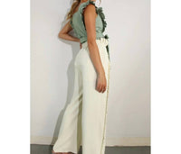 Mulla - Pleated Long Elastic Waist Pants