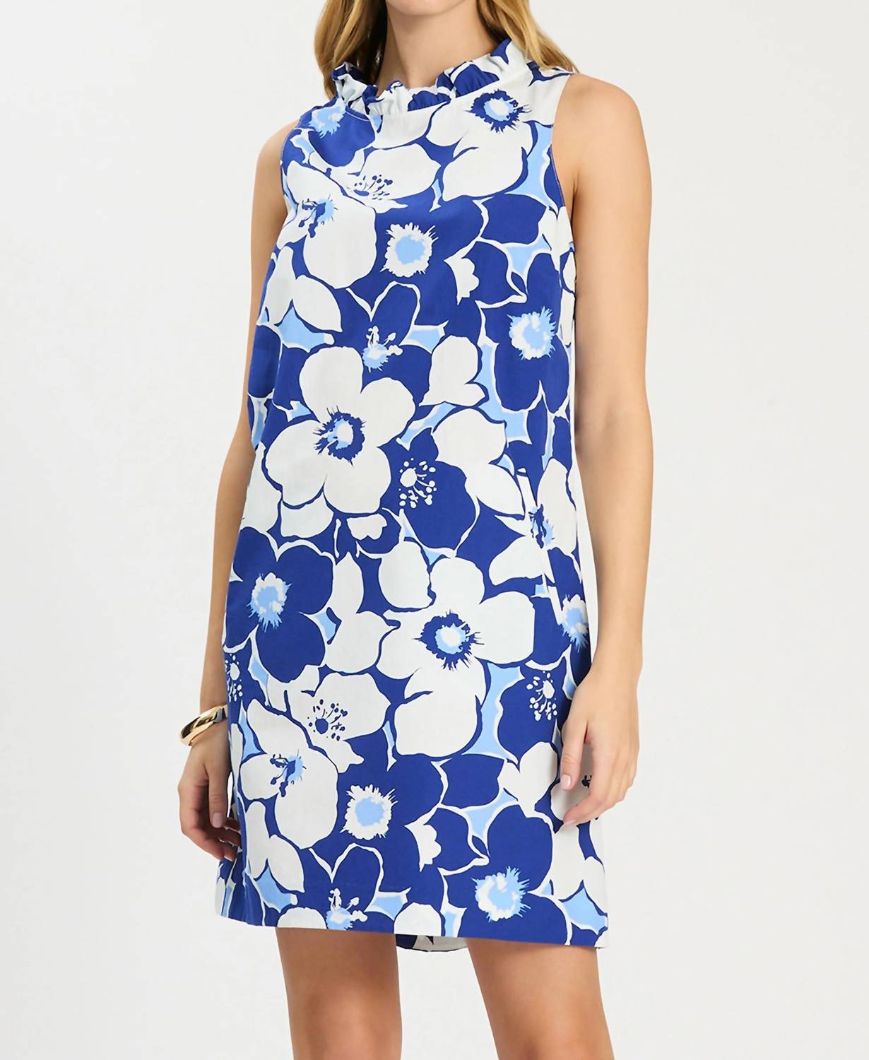 Tyler Boe - Ella Ruffle Neck Dress
