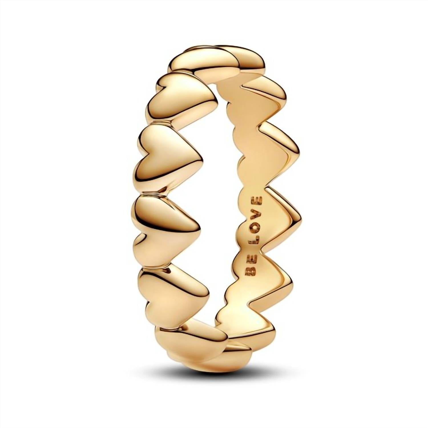 Pandora - Women's Row Of Hearts Ring