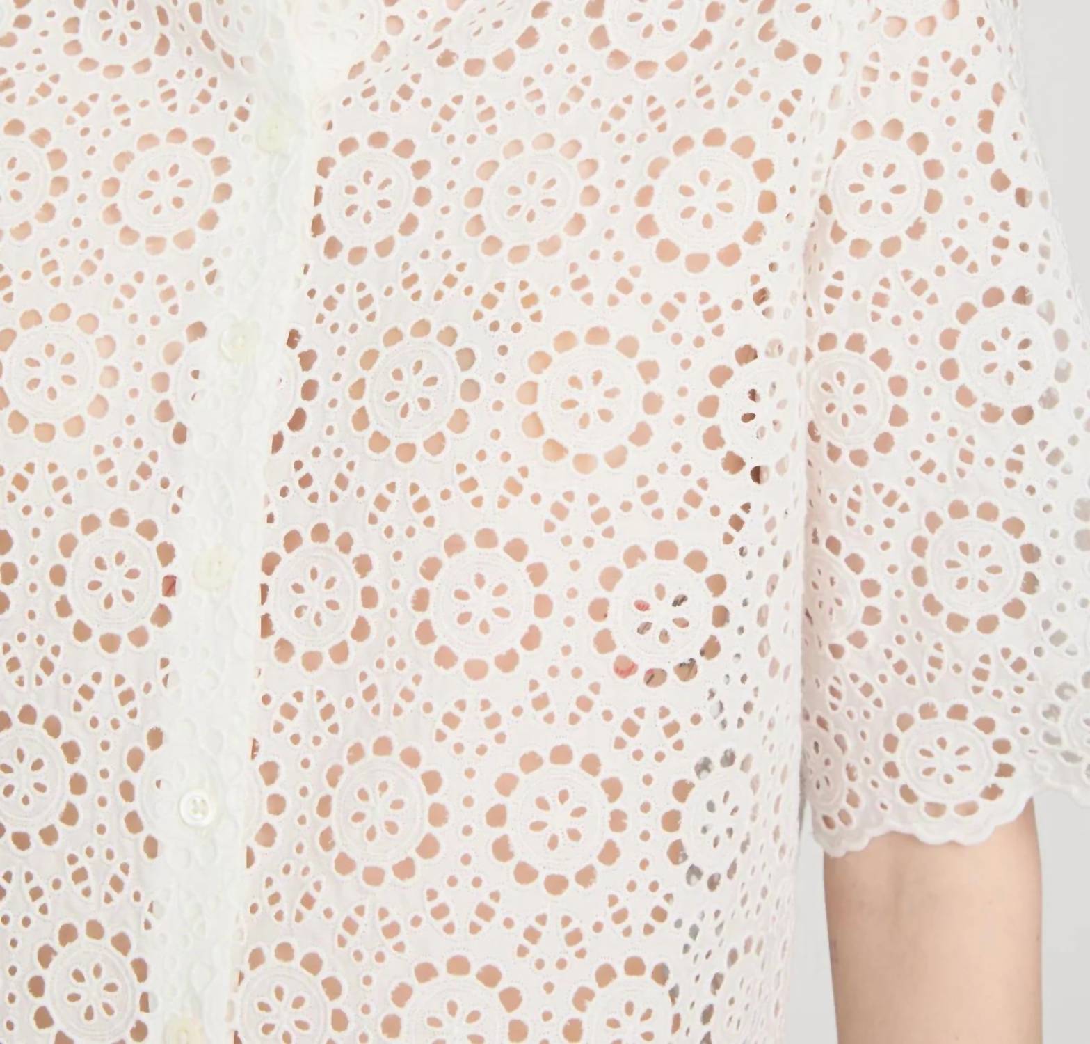 Frame - Petal Eyelet Shirt
