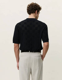 Les Deux - Square Knitted Short Sleeve Shirt