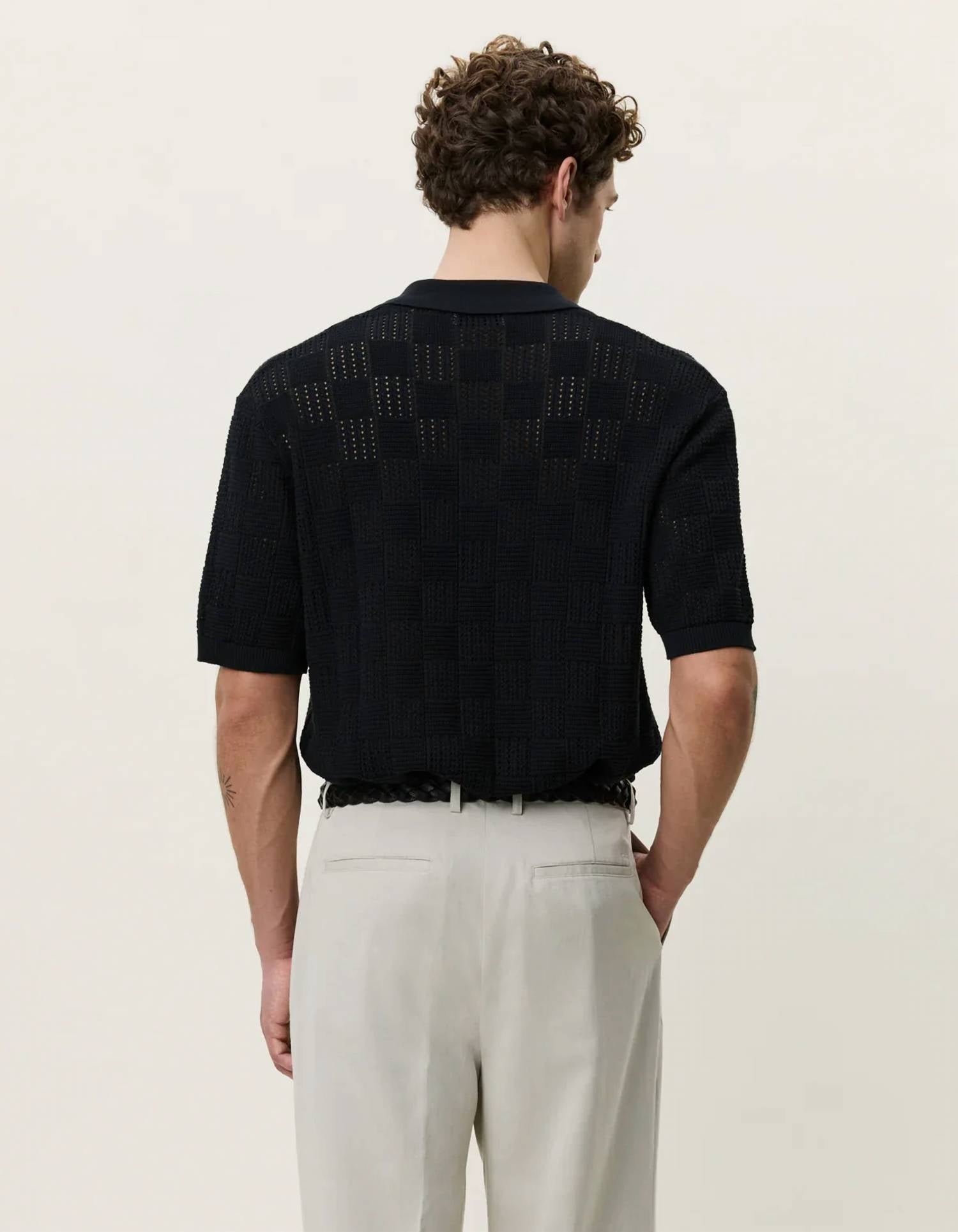 Les Deux - Square Knitted Short Sleeve Shirt