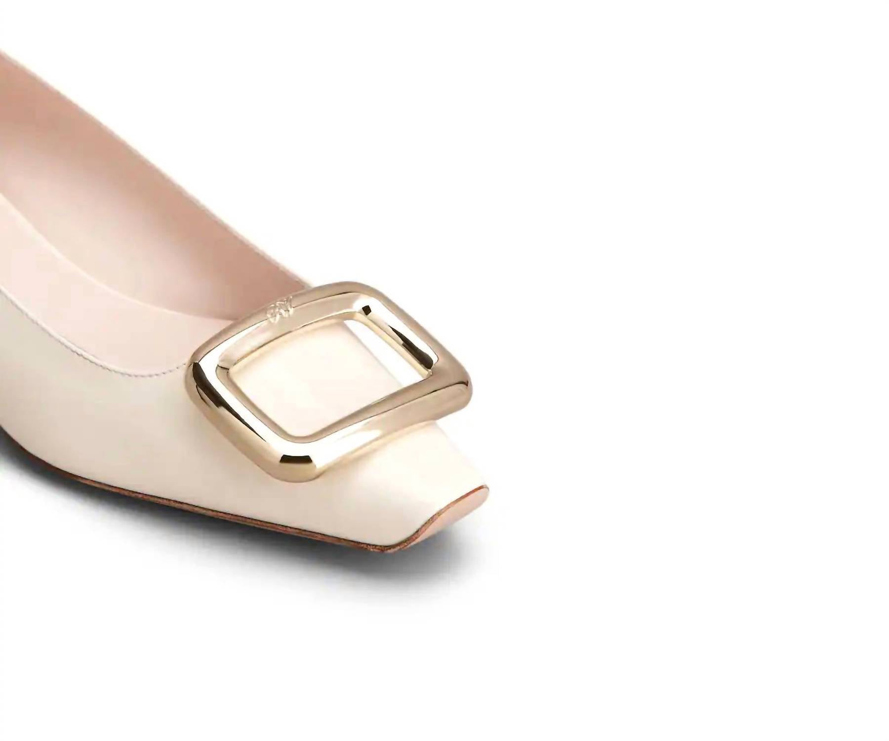 Roger Vivier - Women's Viv Choc Metal Buckle Ballerinas Flat Shoes