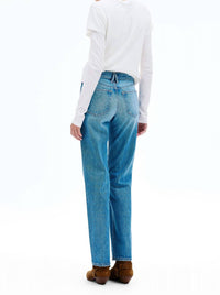 SLVRLAKE Sophie Long Slim Straight Jeans in how sweet it is - women's jeans - alternate view