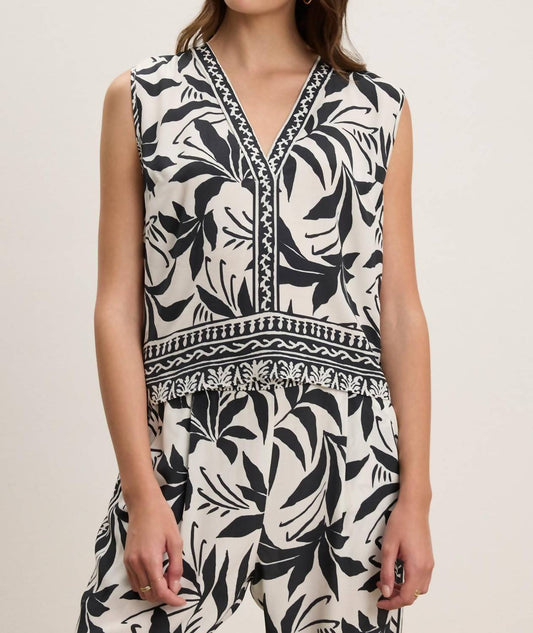 Velvet By Graham & Spencer - Lindsay Fiji Print Tank