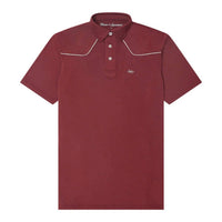 Texas Standard Men's Lariat Western Polo in maroon - men's shirt