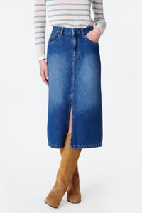 vanessabruno Batista Jean Skirt in royal - women's skirt