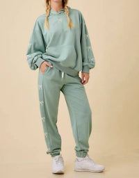 Main Strip - Oversized Hoodie And Sweatpants Matching Set