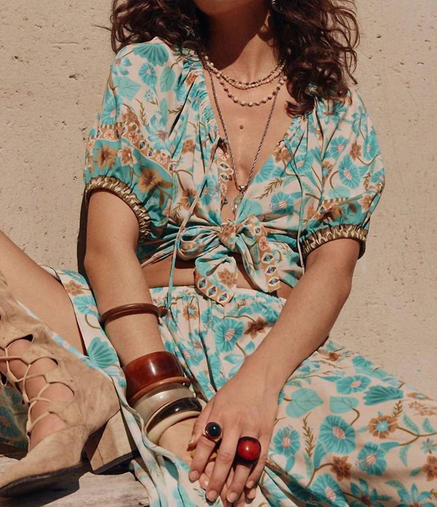 Spell - Goldie Short Sleeve Blouse