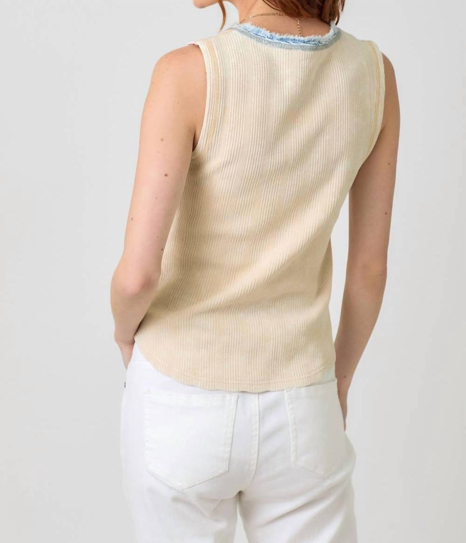 Mystree - Washed Thermal Henley Top