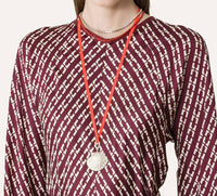 forte forte Chaonette Dress in ruby - women's dress - alternate view
