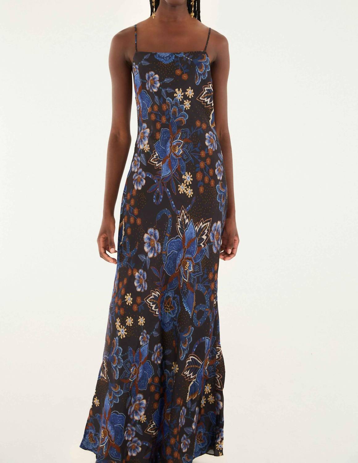 Farm Rio - Snakes Bouquet Slip Maxi Dress