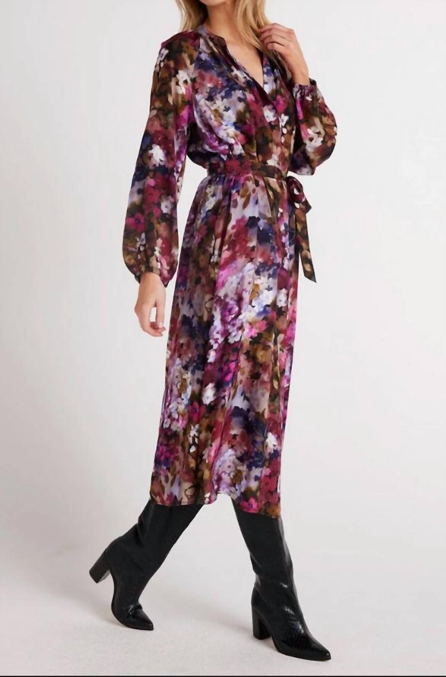 Bella Dahl - Long Sleeve Raglan Midi Dress