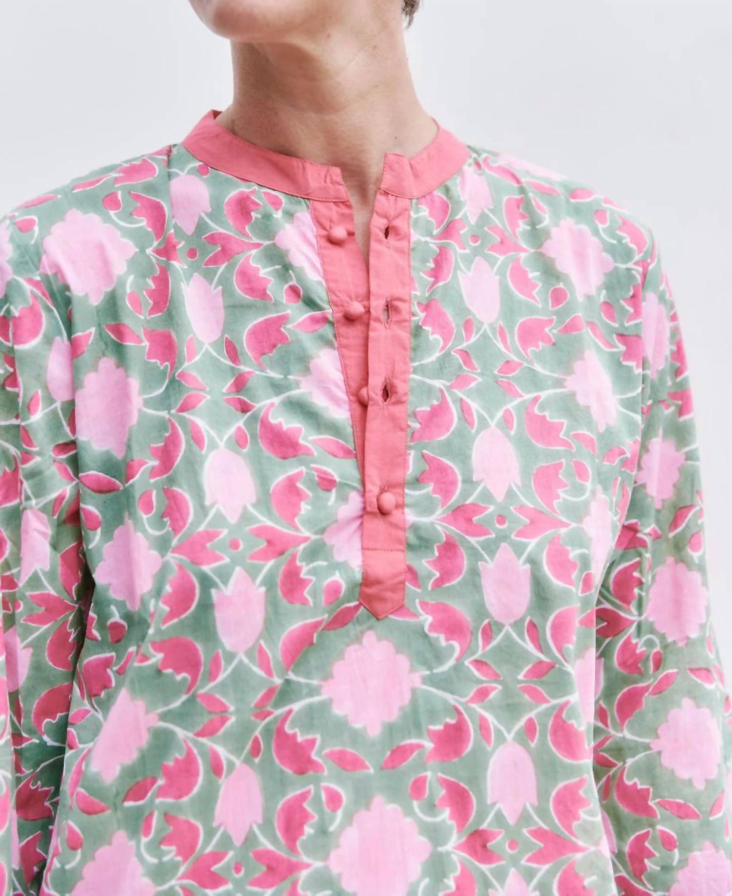 Sz Blockprints - Isle Frock In Lisbon Print