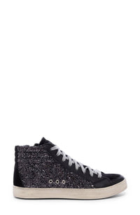 P448 Women's Skate High Top Sneaker in black white - women's sneaker