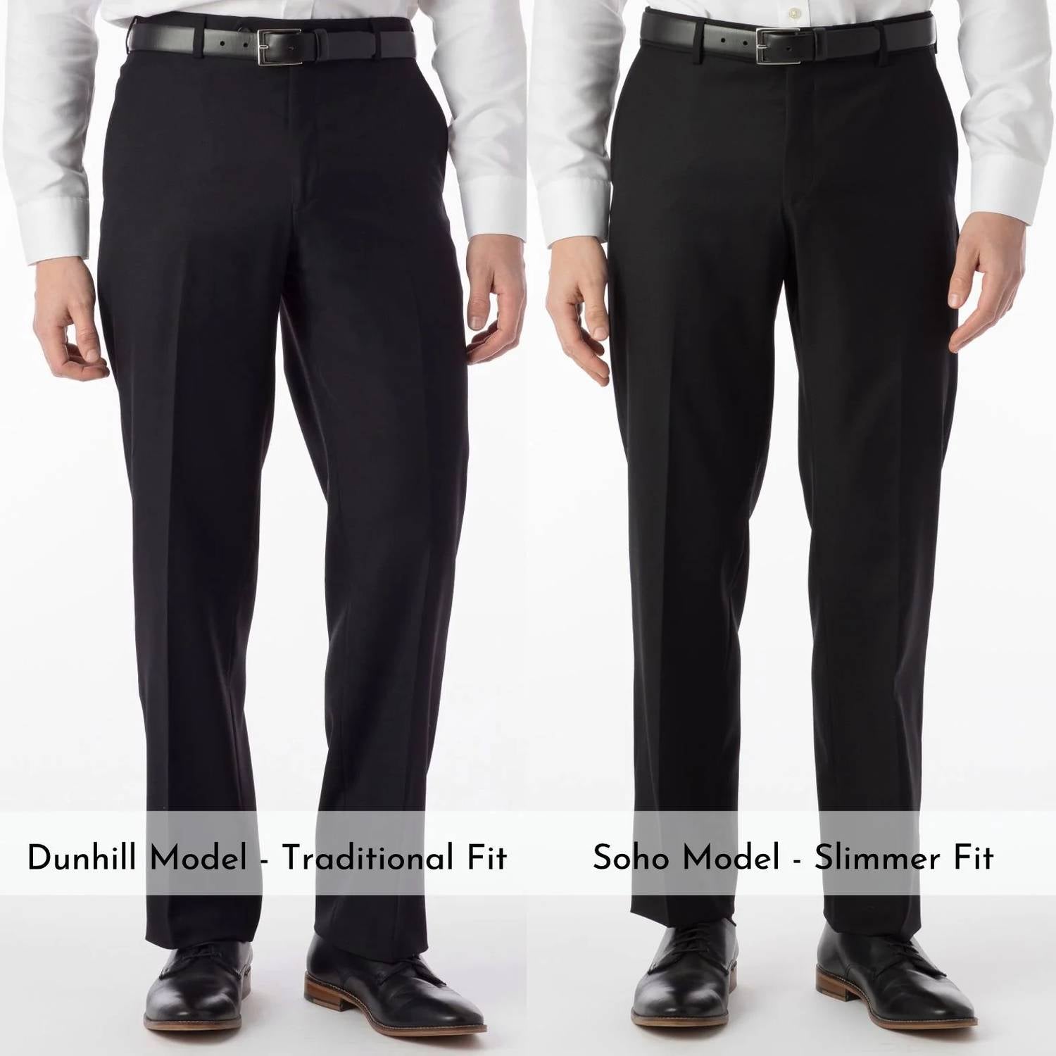 Ballin - Super 120s Wool Travel Twill Comfort-eze Trouser - Dunhill Traditional Fit