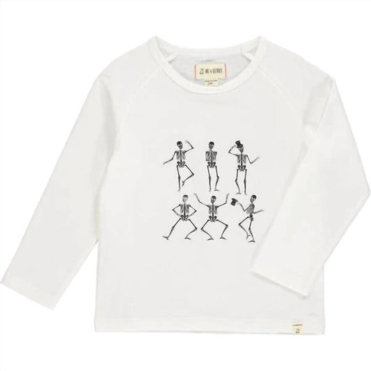 Me & Henry - Boy's Walhalla Skeleton Long Sleeve Raglan Shirt