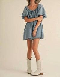 Needii - Babydoll Denim Romper