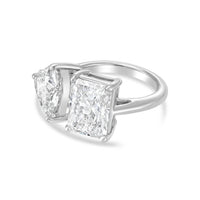 Diana M Jewels - Women's Radiant & Heart Lab-Grown Diamond Fashion Ring (3.00 Ct) - Signature