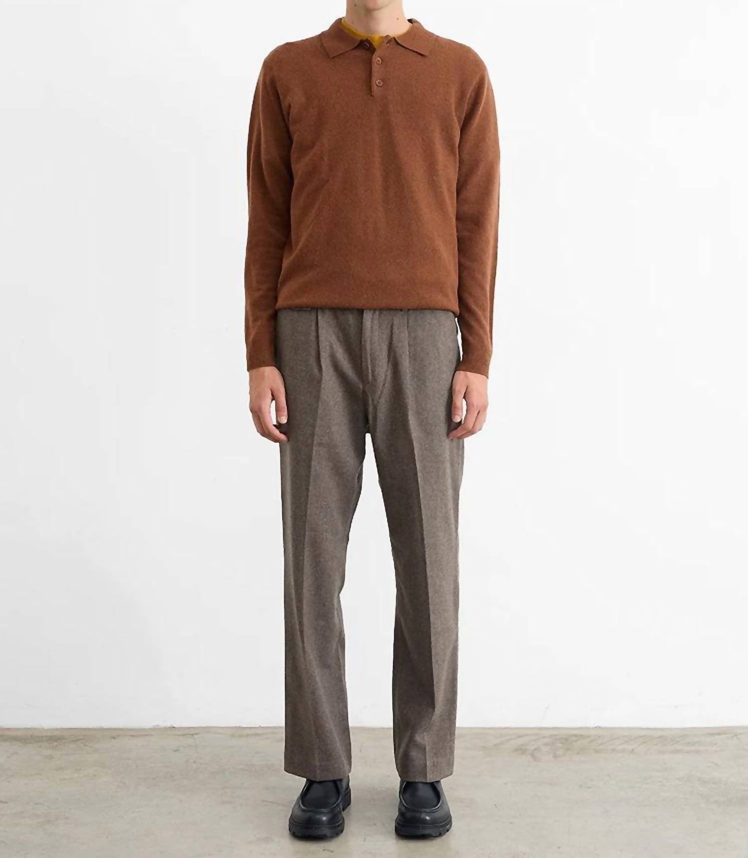 Edmmond Studios - Long Sleeve Wool Polo