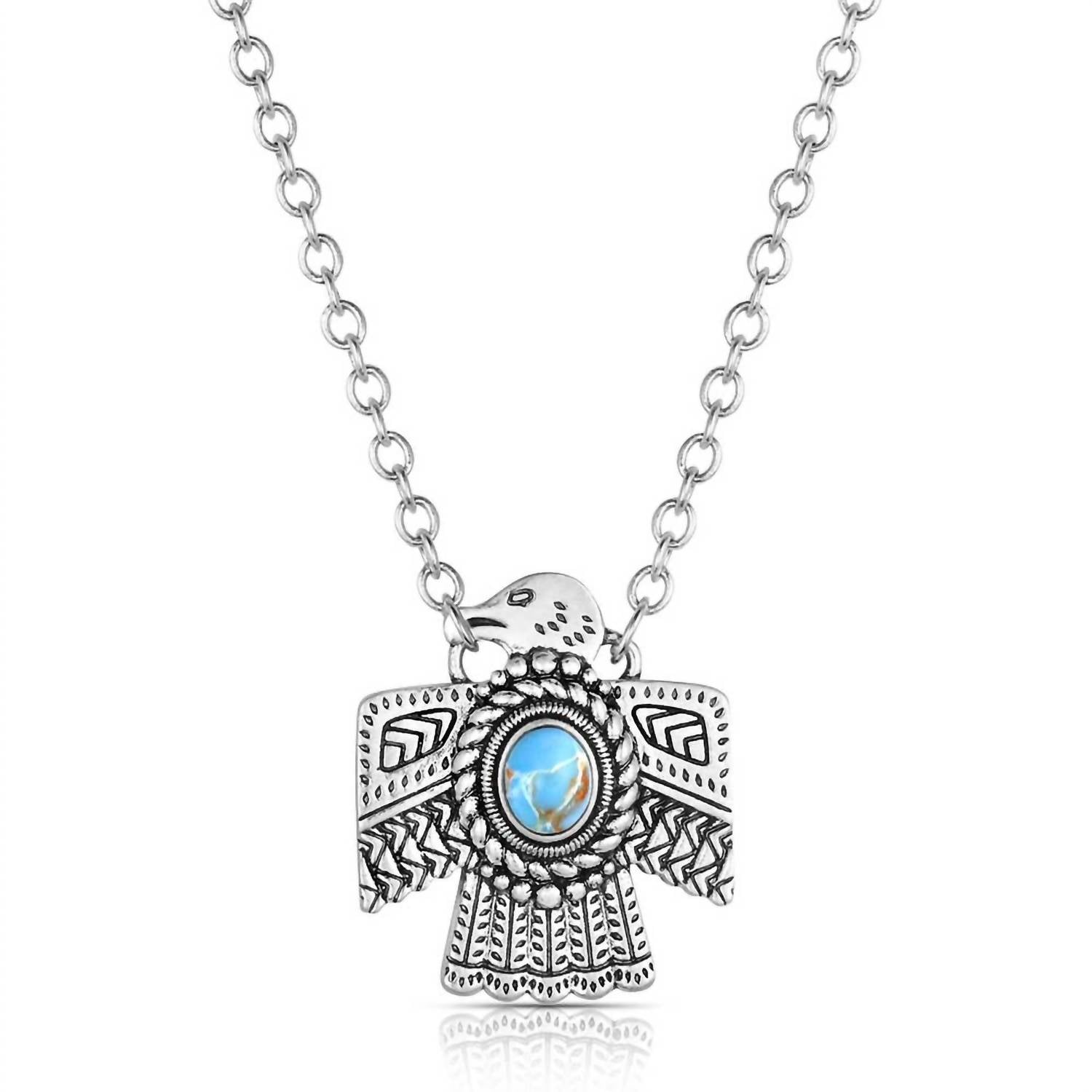 Montana Silversmiths Women's Spirit Of The Sky Necklace in turquoise - women's jewelry