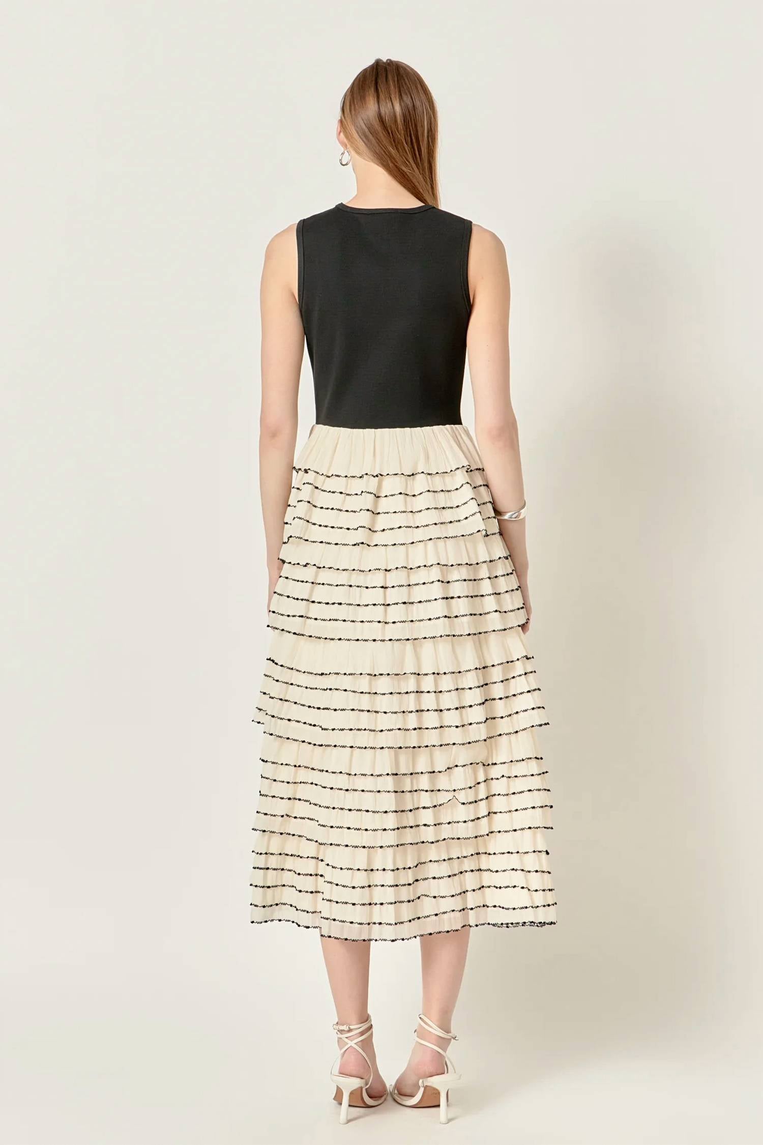 English Factory - AURELIA RUFFLE DRESS