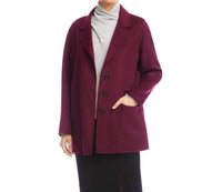 Karen Kane Oversized Brushed Blazer in eggplant - women's jacket