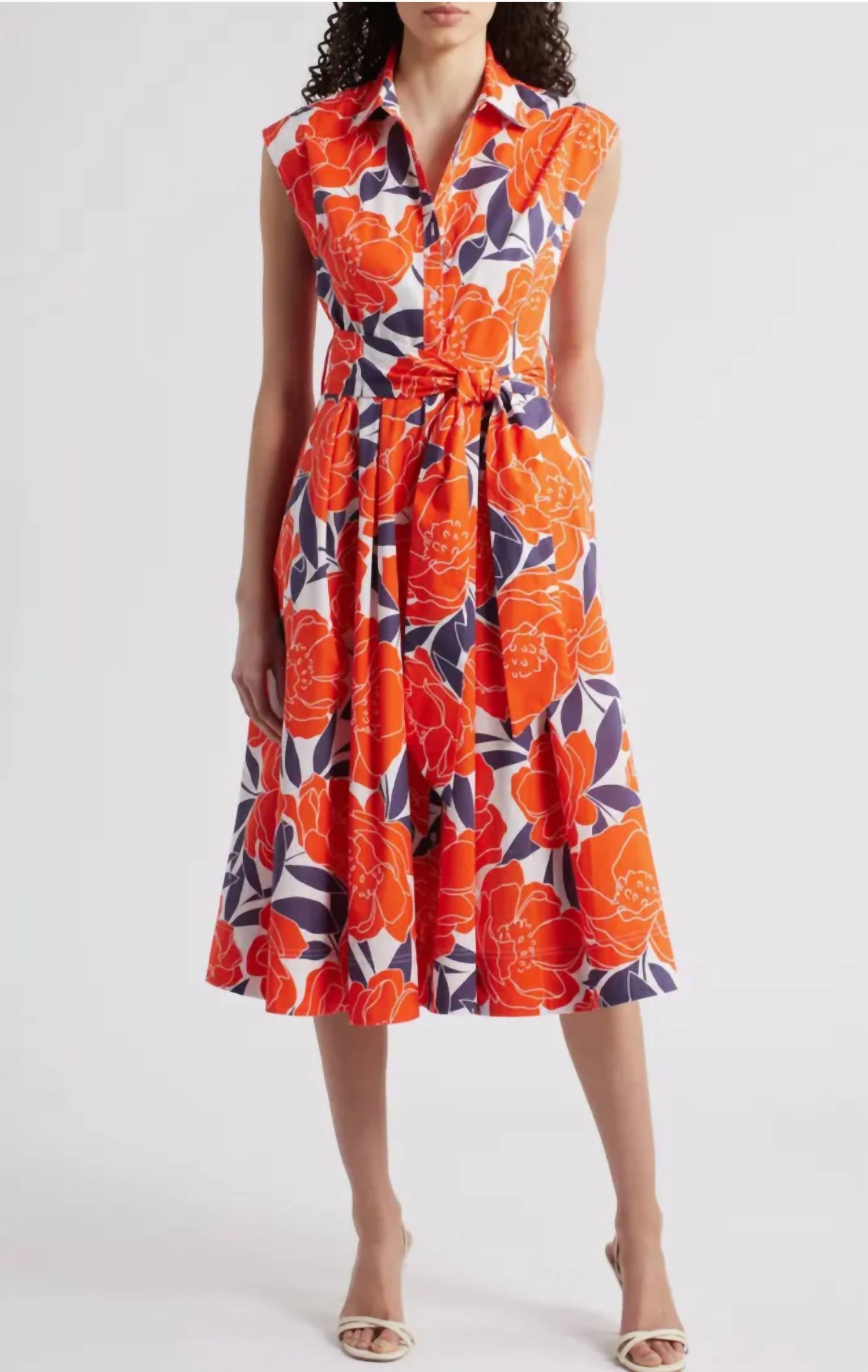Milly - Dream Rose Asymmetrical Hem Dress