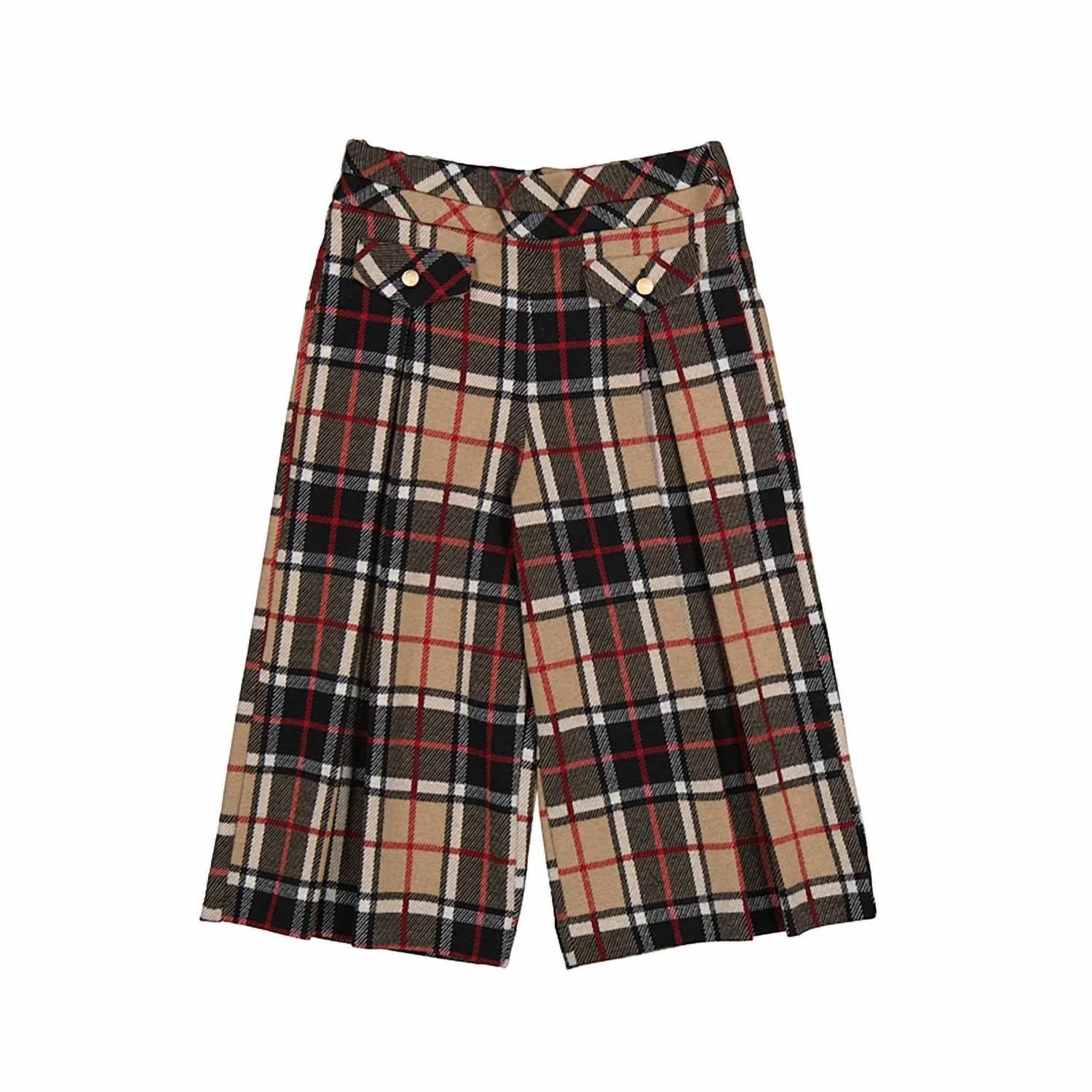 Abel & Lula - Kid's Plaid Culotte Pants