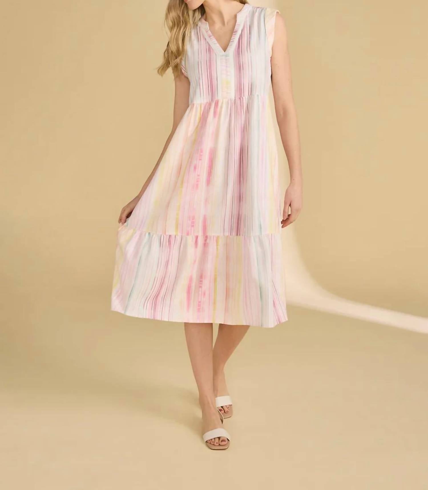 Fdj - Alana Tier Midi Dress