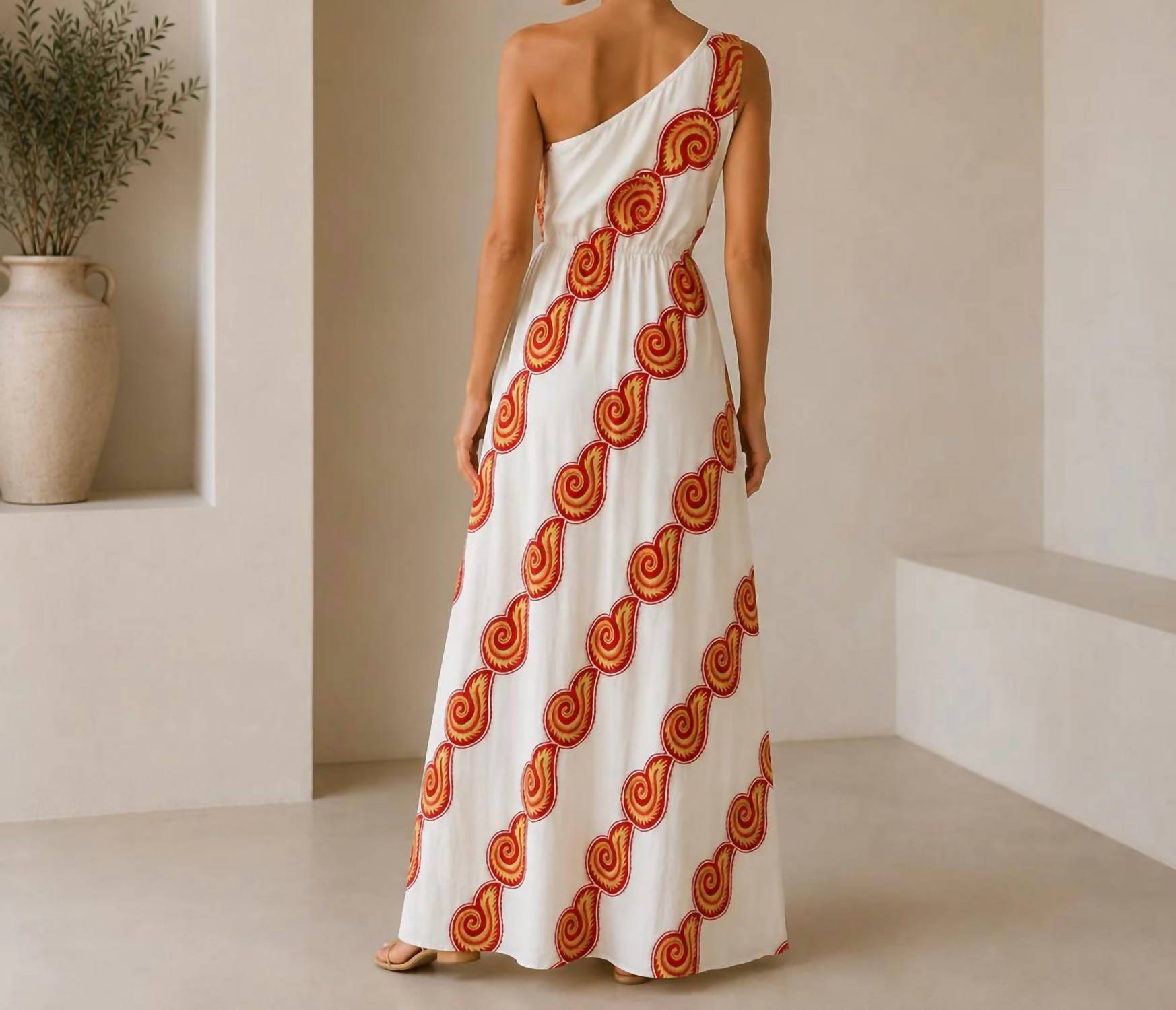 Mystery Resort - Zeus One Shoulder Maxi Dress
