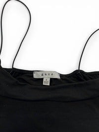 Gaze Spaghetti Strap Crop Top in black - women's shirt - view 4