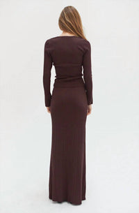 Crescent - Long Sleeve Ribbed Knit Top