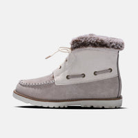 Lamo Women's Autumn Lace Up Boot in white dove - women's shoe - detail view
