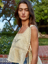 By Together - Lace Floral Sleeveless Top