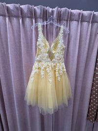 Dave & Johnny - Tulle And Lace Appliqué Mini Dress