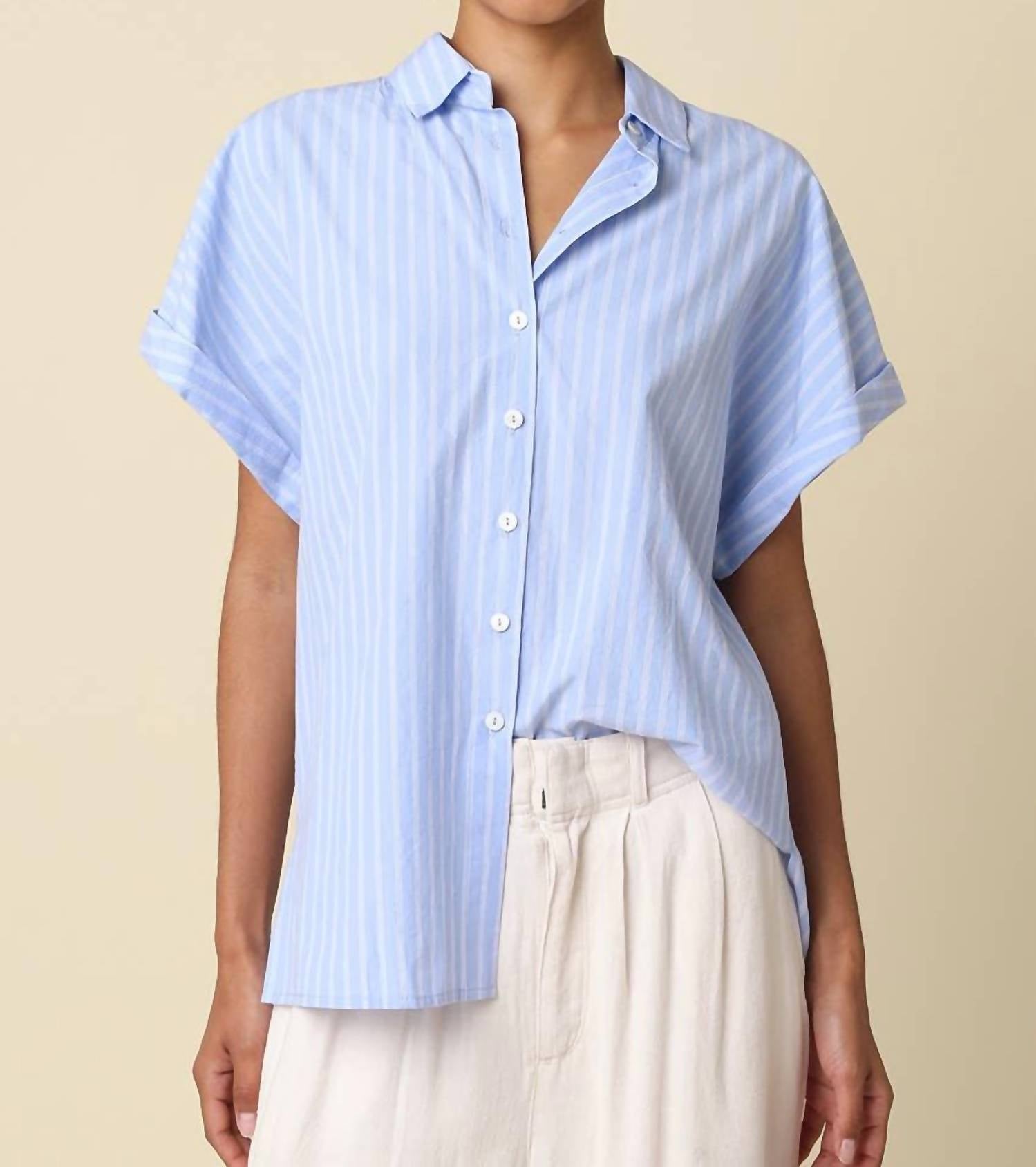 Olivaceous - Virgil Stripe Short Sleeve Shirt