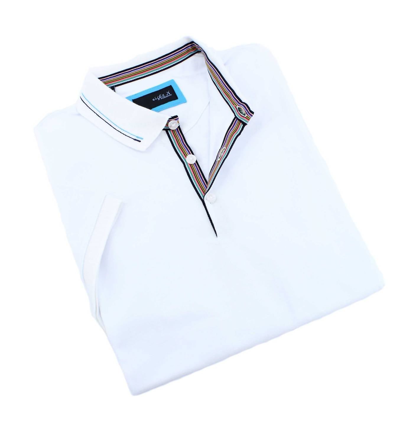 Eight X - Slim Fit Polo With Colorful Trim