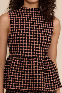 Lucy Paris - Knit Peplum Top