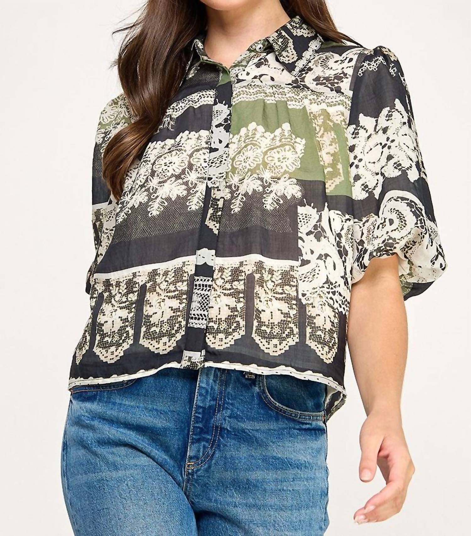 Ellison - Zooey Button Down Blouse