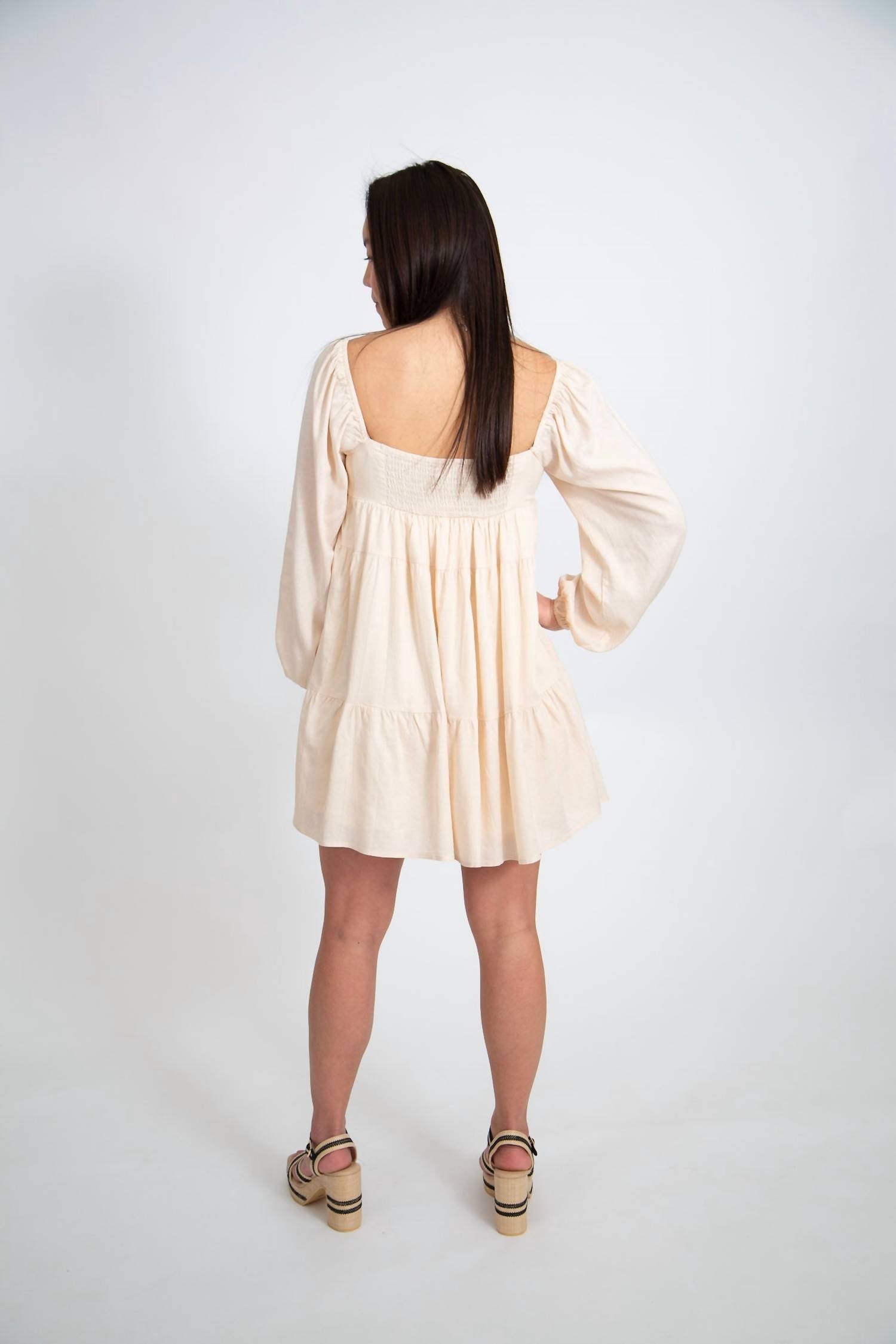 In The Beginning - Boho Tiered Mini Dress