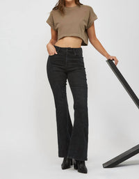 Hidden - Happi High Rise Fashion Seamed Flare Jeans