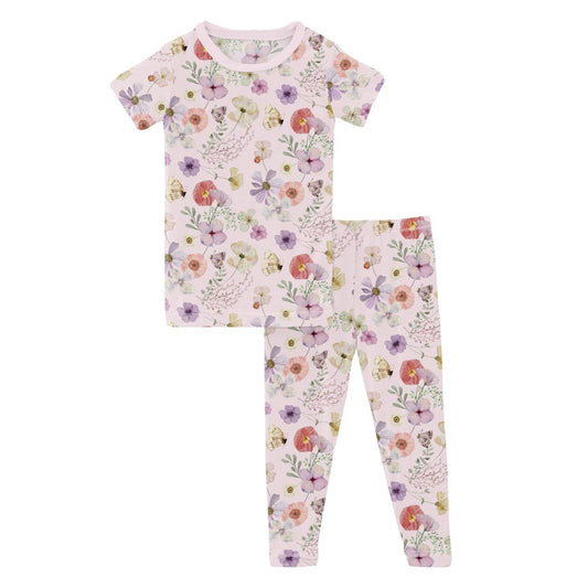Kickee - Girl's Short Sleeve Pajama Set