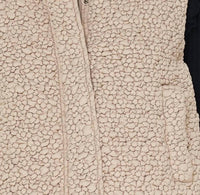 current air Cropped Quilting Vest in taupe - women's jacket - alternate view